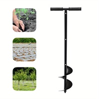 20*85CM Plantation manuelle de semis Sol meuble Creuser des trous Légumes Forestspiral Rod Garden Ground Alloy Drill Bit Twist Tools