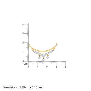 Elegante Collar Mangalsutra Chapado en Oro con Diamantes para Mujer, Ideal para Fiestas, Bodas, Compromisos, Aniversarios y Ocasiones Especiales - Product Image 5