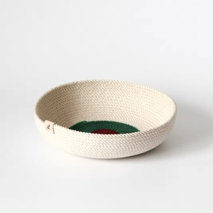 Wholesale Bulk Green & White Color Designing Woven Cotton Rope <b>Basket</b> Top Quality <b>Toys</b> & Clothes Storage <b>Baskets</b> - Product Image 4