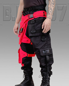 Pantalon cargo tactique Techwear pour homme de haute qualité, droit, imperméable, léger, en toile, multi-poches, streetwear, jogger, ajustable - Product Image 2