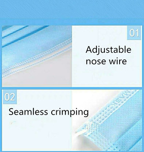<span class=keywords><strong>Masque</strong></span> facial jetable 3 plis anti-poussière non tissé écologique blanc, origine Shandong, <span class=keywords><strong>masque</strong></span> jetable 3 couches non tissé - Product Image 4