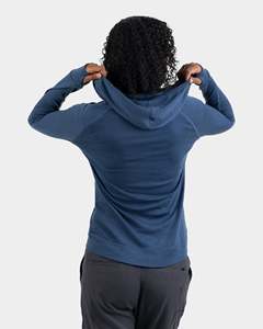 Sudadera con Capucha para Mujer, Manga Larga, Cuello Alto, Antiarrugas, Transpirable, Forro Polar, Diseño Bordado, Moda de Invierno, Personalizable OEM - Product Image 2