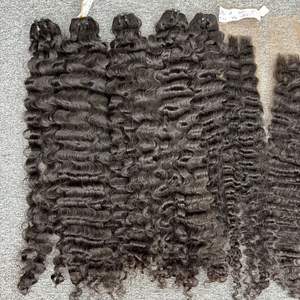 Hot Trending 100% Meilleure Qualité Birman Cheveux Bouclés Double Dessiné Wefted Aligné Cuticule 1B Couleur Vierge Extension de Cheveux Humains Vente - Product Image 5