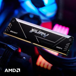 Kingston FURY Beast RGB DDR4-3200 KF432C16BB2AK2/32 32GB 3200MT CL16 Desktop <strong>Memory</strong> Kit of 2 Non-ECC DIMM RGB Gaming <strong>Memory</strong> Ram - Product Image 2