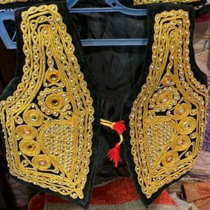 Abrigo de cintura para hombre, prenda tradicional de diseño de estilo afgano hecha a mano - Product Image 4