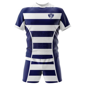 Dernier design, style unique, uniforme de rugby, service OEM, uniformes de rugby de couleur unie en gros - Product Image 2