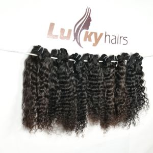 Extensions de cheveux humains vierges naturels indiens de temple Remy, cuticules alignées, 100% cheveux humains, vague profonde, vague lâche - Product Image 2