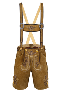 กางเกงขาสั้นสไตล์เยอรมันสำหรับผู้ชายใส่2025โลโก้ออกแบบได้ตามที่ต้องการ - Product Image 3