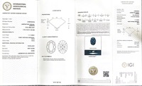 1ct 2ct Ovale VS VVS Loose Blue Lab Grown Diamonds CVD