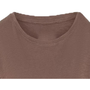 Nouveau T-shirt personnalisé pour femme, col rond, manches courtes, uni, anti-plis, écologique, respirant, en molleton biologique 280g - Product Image 2