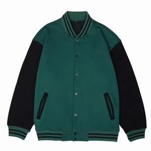 2025 personnalisé nouveaux hommes laine corps en cuir manches brodées Chenille patchs université veste Letterman Baseball collège veste - Product Image 5