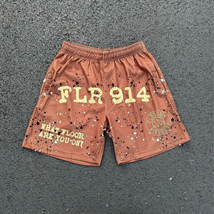 Vente en gros de shorts de basket-ball d'entraînement sportif pour hommes à la mode avec poches zippées shorts de basket-ball pour hommes - Product Image 2