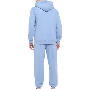 Survêtement unisexe de sport à capuche de haute qualité avec impression personnalisée, rayures latérales avec logo, grande taille, pour l'entraînement des hommes en hiver - Product Image 2