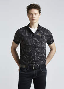 Impression simple 3D pour hommes pour les polos de tous les jours Tops décontractés à manches courtes avec revers Style de t-shirt de vacances - Product Image 2