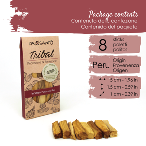 High Quality Natural Incense Sticks - Palo Santo Sticks Pequeno - Private Label <b>PALOSANTO</b> - 8 Sticks Per Pack - Product Image 2