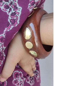 Bracelet manchette en bois en gros Bracelet Bracelet jonc naturel pour les femmes pour échantillon gratuit Spectra Design pièce - Product Image 5