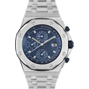 Reloj cronógrafo de acero inoxidable de lujo para hombre, reloj de pulsera resistente al agua con esfera azul de cuarzo, regalo de moda informal de negocios - Product Image 4
