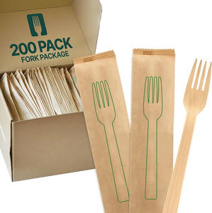 Cucharas de madera biodegradables desechables ecológicas modernas para llevar naturales para restaurantes, bodas, camping - Product Image 6