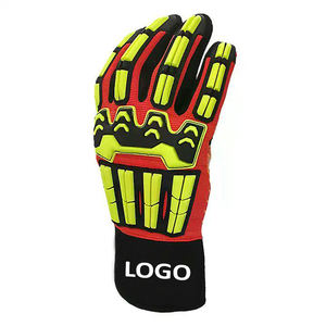 Guantes mecánicos de impacto multiusos Piel de cabra con protección TPR Forro de poliéster de nailon Tamaño XL Logotipo personalizable - Product Image 4