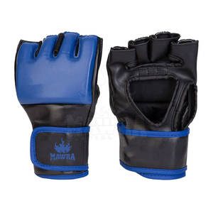 Gants de MMA professionnels en cuir de qualité supérieure, respirants, avec fermeture auto-agrippante, durables et confortables pour un confort ultime - Product Image 1