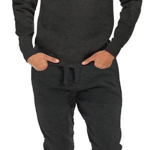 Ensembles pantalons de survêtement et sweat à capuche pour hommes vente en gros de surdimensionnés en coton éponge français logo personnalisé ensembles de survêtements de jogging deux pièces - Product Image 4