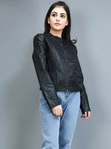 แจ็กเก็ตหนังแกะระบายอากาศได้ดีสำหรับผู้หญิงแจ็กเก็ตหนังสไตล์ลำลองสำหรับ100% ใหม่ - Product Image 2