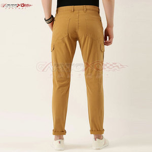 Pantalon cargo en coton doux pour hommes avec coupe ample et agencement de poches élégant pour une utilisation décontractée Pantalon cargo pour la randonnée en plein air pour hommes - Product Image 3