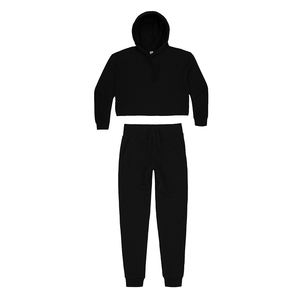 ชุดวอร์มสำหรับสุภาพสตรี,ชุดวอร์มแบบสั้นสีดำผลิตในปากีสถาน - Product Image 2