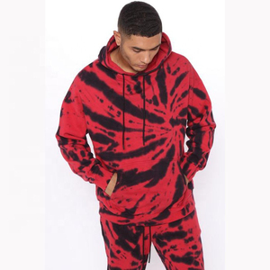 2026 high Quality Low MOQ Custom <b>tie</b> dye 2 Piece Set Men Screenprint,Embroidery,etc Sweatpants and Zip up Hoodie Set Unisex - Product Image 6