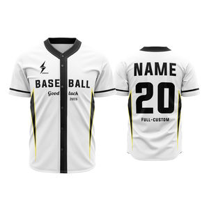 Uniformes de jerseys de béisbol de moda baratos de fabricación profesional de Pakistán - Product Image 3