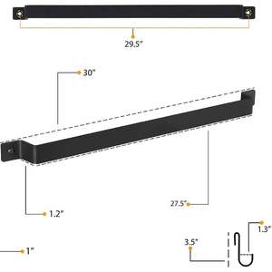 Nuevo Estante Metálico de Lujo para Ollas, Sartenes y Utensilios, con Gancho para Colgar, Organizador de Cocina para Montar en la Pared - Product Image 3