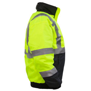 Haute Qualité Hi Vis Workwear Veste Réfléchissante pour Hommes Hiver Sécurité Construction Vêtements-Vente en Gros - Product Image 4