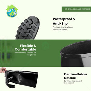 SSBO Grosir Bottes imperméables en PVC noir durables, multifonctionnelles et résistantes aux morsures de serpent pour les applications de jardinage et d'extérieur - Product Image 5