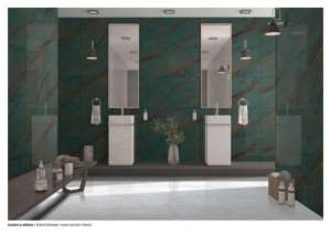 กระเบื้องพอร์ซเลนเคลือบเงาสูงสีเขียว QUMICA - Product Image 2