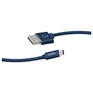 Cable USB C POLO Antigroviglio Azul de 1m, TECABLPOLOTYPECB, Micro-USB a Tipo-C, Material de Nailon Trenzado para Transferencia de Datos - Product Image 3