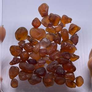 Garnet Hessonite Orange Naturel, Pierre Précieuse Non Montée, Coupe Ovale 8mm, Origine Tunduru, Tanzanie - Product Image 3