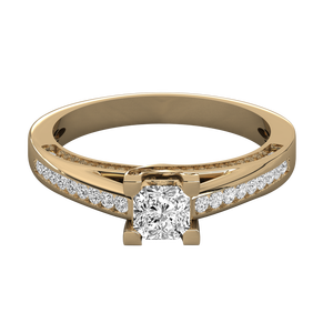 Anillo Solitario de Oro de 18K para Mujer con Diamante Cultivado en Laboratorio - Product Image 6