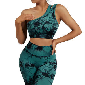 Ensemble de yoga respirant pour femmes, deux pièces, leggings, vêtements de fitness, couleur personnalisée, logo avant, jupe-short de haute qualité, rouge, vente en gros - Product Image 2