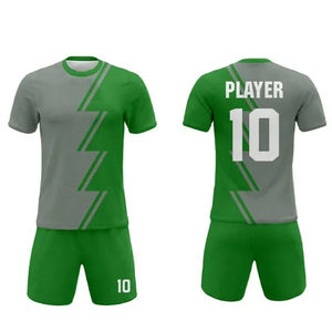 Conjuntos de ropa de fútbol personalizados de poliéster 100% de tendencia para hombres Cómodo uniforme de fútbol OEM de Jersey con diseños sublimados - Product Image 1