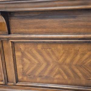 Cama clásica francesa vintage-Caoba pintada marrón-73 - Product Image 6