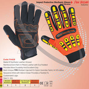 ถุงมือช่างแบบกําหนดเองป้องกันแรงกระแทกคุณภาพสูงสําหรับใช้ประจําวัน 2024 ถุงมือช่างขายส่งถุงมือหนังจากปากีสถาน - Product Image 6