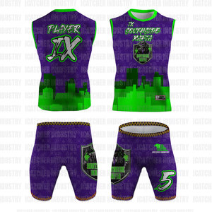 American Style 7v7 Youth Football Player Training Compression Set Custom Sublimated 7 Flag Jerseys Breathable Uniform Shirts - Product Image 1