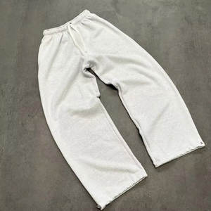 Calças de Moletom Masculinas Oversized em Algodão 100% com Lavagem Ácida, Estilo Vintage, Personalizadas e em Branco - Product Image 1