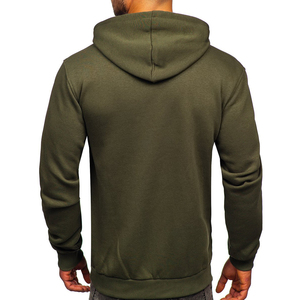 Sudadera con capucha de algodón de lana pesada para hombre, patrón de estampado de invierno de gran tamaño con bolsillo grande, logotipo personalizado, diseño sólido anticontracción - Product Image 6