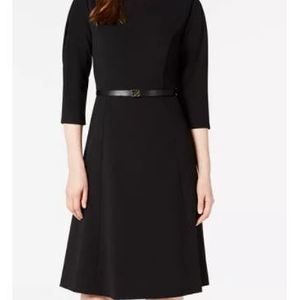 Abito da Donna Calvin Klein Comodo con Cintura e Maniche Plissettate Nero Taglia 8 - Product Image 3