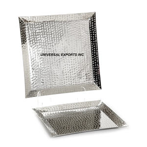 Bandeja de metal con diseño árabe para chocolate, bandeja de chocolate hecha a mano con forma rectangular, bandeja de chocolate nueva y elegante clásica - Product Image 4