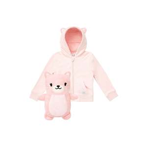Cubcoats Cappotto Trasformabile 2-in-1 Unisex Rosa con Zip per Bambini, Super Morbido in Peluche con Imbottitura in Cotone PP - Product Image 1