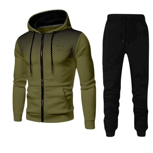 2024 Winter Premium Quality Flared Tracksuit for <b>Men</b> Customizable Sports Ensemble Including Hoodie <b>Sweatshirt</b> 100% Cotton - Product Image 4