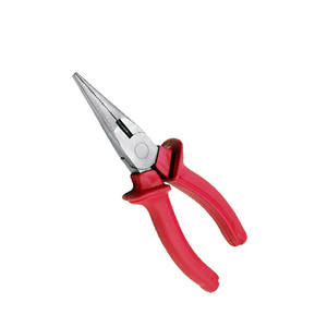 Alicates de Corte Lateral rojos de 200mm, mango moldeado de PVC, mandíbula dentada, herramienta peladora de alambre de acero al carbono, OEM personalizable para proyectos de bricolaje - Product Image 4