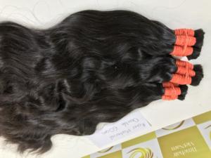 ผมต่อจากผมมนุษย์ผมคนเวียดนามคลื่นบริสุทธิ์สีดำบริสุทธิ์50ซม. คุณภาพสูงสองเท่า - Product Image 6